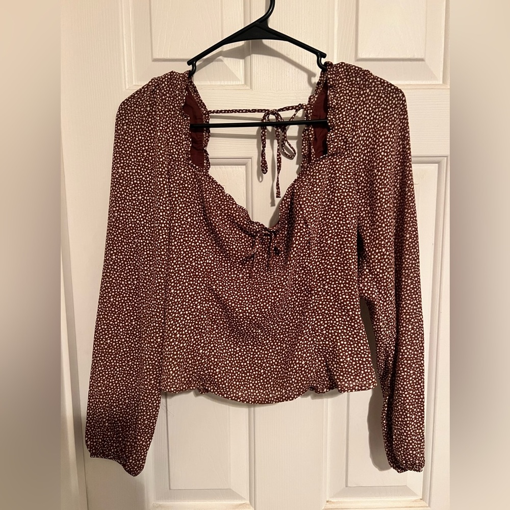 A&F long sleeve blouse